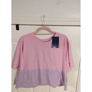 Champion Pink and Lilac Short Sleeved Crop Top